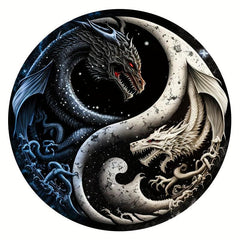 Dragon Yin Yang Wooden Puzzle Special Shaped Animal Puzzle