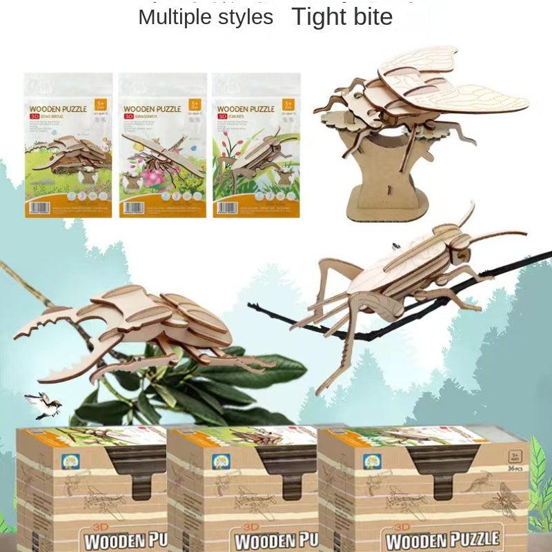 Mini Insect 3D Wooden Puzzle Toy