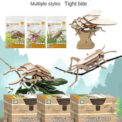Mini Insect 3D Wooden Puzzle Toy