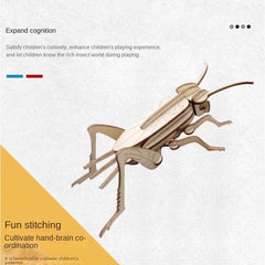 Mini Insect 3D Wooden Puzzle Toy