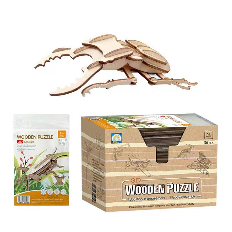 Mini Insect 3D Wooden Puzzle Toy