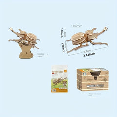 Mini Insect 3D Wooden Puzzle Toy