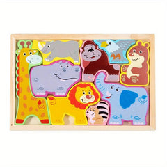 Creative 3D Jigsaw Puzzle for Cognitive Development, Durable Wood Craft
