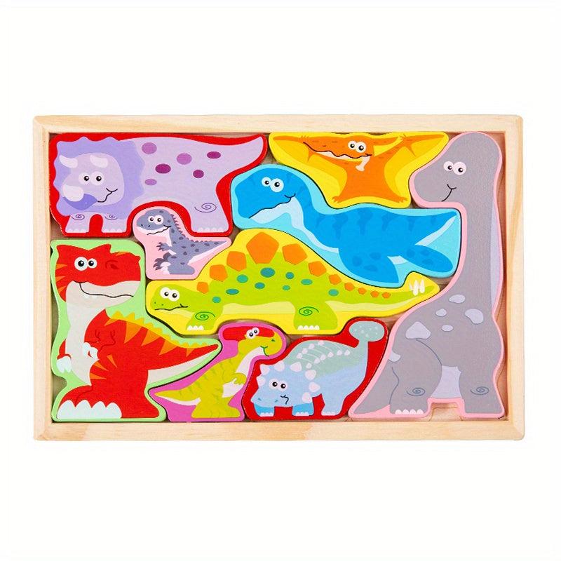 Creative 3D Jigsaw Puzzle for Cognitive Development, Durable Wood Craft