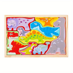 Creative 3D Jigsaw Puzzle for Cognitive Development, Durable Wood Craft