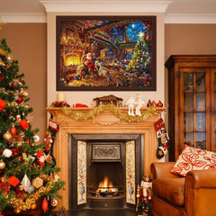 1000 Pc Christmas Santa Claus Jigsaw Puzzle Stocking Stuffer Home Decor