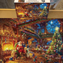 1000 Pc Christmas Santa Claus Jigsaw Puzzle Stocking Stuffer Home Decor