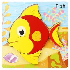 Wooden Jigsaw Puzzles for Kids Ages 1-3 Boys Girls 5.6x5.6