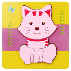 Wooden Jigsaw Puzzles for Kids Ages 1-3 Boys Girls 5.6x5.6