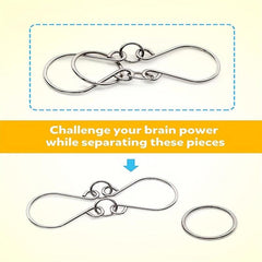 Assorted Metal Wire Puzzle Toys for Party Favors - Set of 12