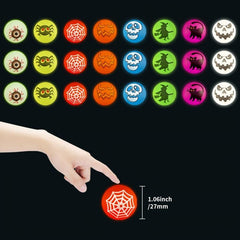 NOC 8pcs Halloween Glow In The Dark Bouncing Balls