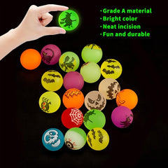 NOC 8pcs Halloween Glow In The Dark Bouncing Balls