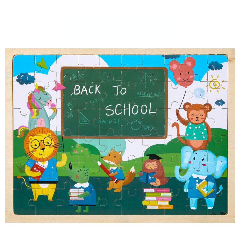 60-Piece Children's Puzzle - Construction Team, Animal Park, Toys