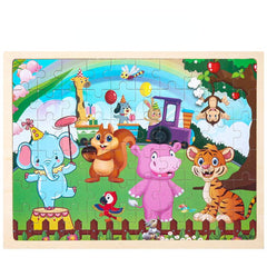 60-Piece Children's Puzzle - Construction Team, Animal Park, Toys