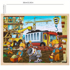 60-Piece Children's Puzzle - Construction Team, Animal Park, Toys