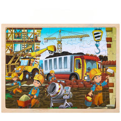 60-Piece Children's Puzzle - Construction Team, Animal Park, Toys