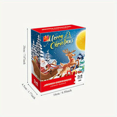 54pcs Christmas Santa Claus Reindeer Sled Puzzle Toy
