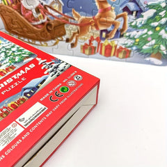 54pcs Christmas Santa Claus Reindeer Sled Puzzle Toy