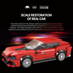 416pcs Car Building Blocks Educational Toys Racing Model Ornaments