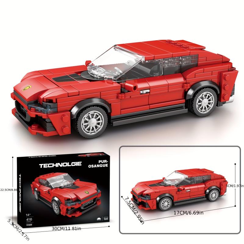 416pcs Car Building Blocks Educational Toys Racing Model Ornaments