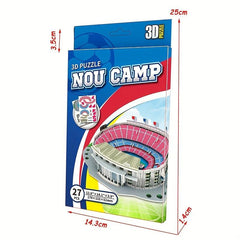 3D Puzzle Football Field Model Building Stadium Assembly Toys