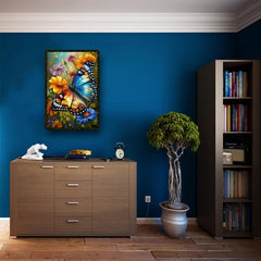 Butterfly Wooden Jigsaw Puzzle Irregular Shape Particles Focus
