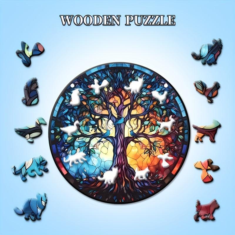 Tree Of Life Wooden Jigsaw Puzzle Magic Puzzle Birthday Gift