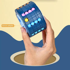 3D Cylindrical Cube Toy Magic Bean red Gyroscope Rotating