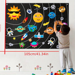 3D DIY Felt Game: Story Board, Busy Board, Dinosaur Animals