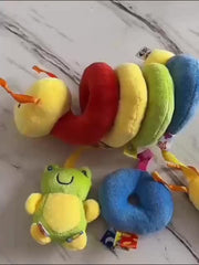 Baby Bed Spiral Plush Activity Toys Cartoon Animal Hanging Stroller Toys