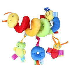 Baby Bed Spiral Plush Activity Toys Cartoon Animal Hanging Stroller Toys