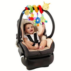 Baby Bed Spiral Plush Activity Toys Cartoon Animal Hanging Stroller Toys