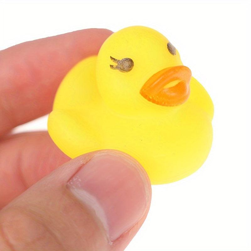 20pcs Rubber Yellow Duck Baby Shower Water Toys - Children Gift Baby Bath Toys