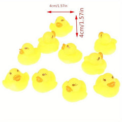 20pcs Rubber Yellow Duck Baby Shower Water Toys - Children Gift Baby Bath Toys