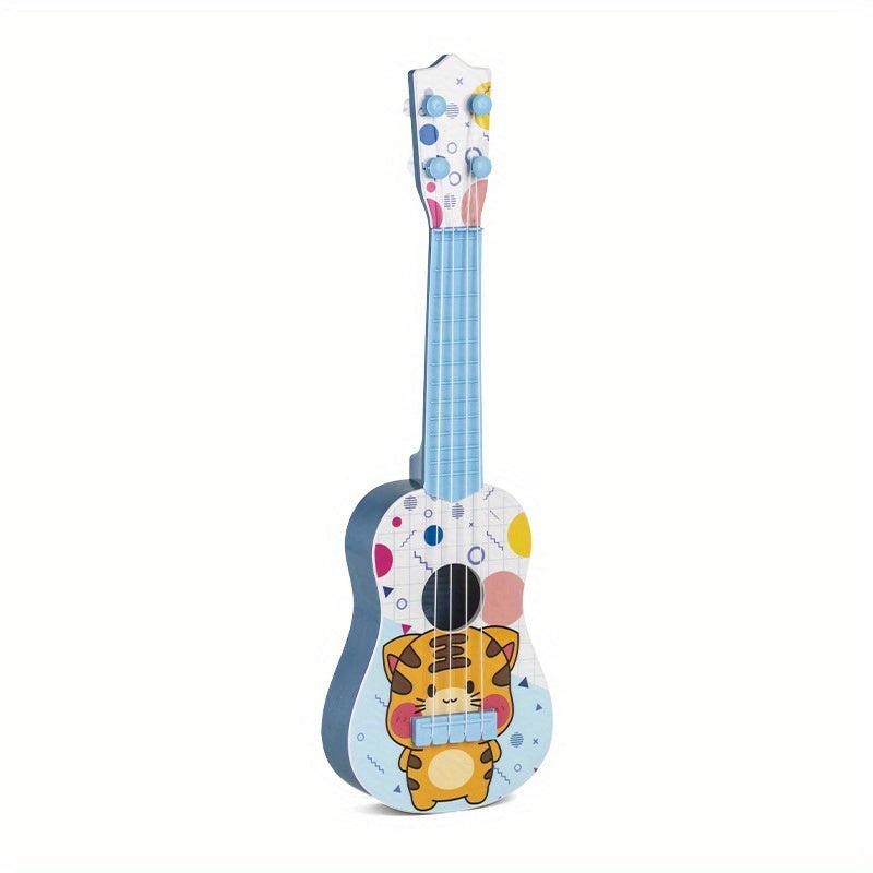 Cartoon Puzzle Fun Toys Ukulele Musical Toy Guitar For Kids