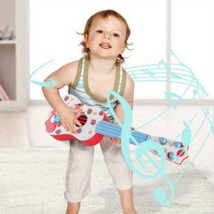 Cartoon Puzzle Fun Toys Ukulele Musical Toy Guitar For Kids