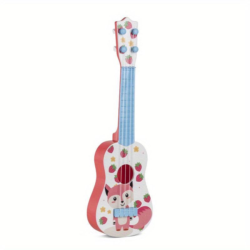 Cartoon Puzzle Fun Toys Ukulele Musical Toy Guitar For Kids