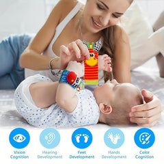 Plush Animals and Baby Rattle Newborn Toys