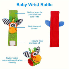 Plush Animals and Baby Rattle Newborn Toys
