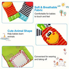 Plush Animals and Baby Rattle Newborn Toys