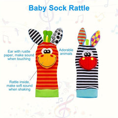 Plush Animals and Baby Rattle Newborn Toys