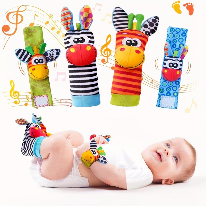 Plush Animals and Baby Rattle Newborn Toys