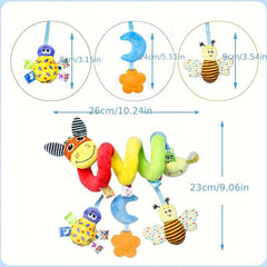Baby Car Seat Toy Activity Stroller Mobile Toy Spiral Suspension