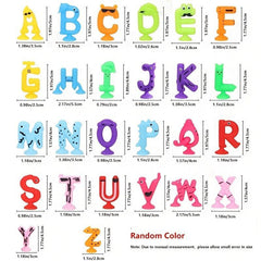 26pcs Colorful Numbers Letters Suction Cup Kids Sensory Toys