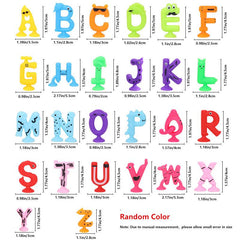 26pcs Colorful Numbers Letters Suction Cup Kids Sensory Toys