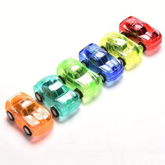 1 Pc Pull Back Car Vehicle Toy Kids Transparent Mini Car Toy