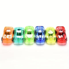 1 Pc Pull Back Car Vehicle Toy Kids Transparent Mini Car Toy