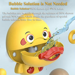 Baby Bath Duck Toys Bubble Machine Automatic Bubble Maker