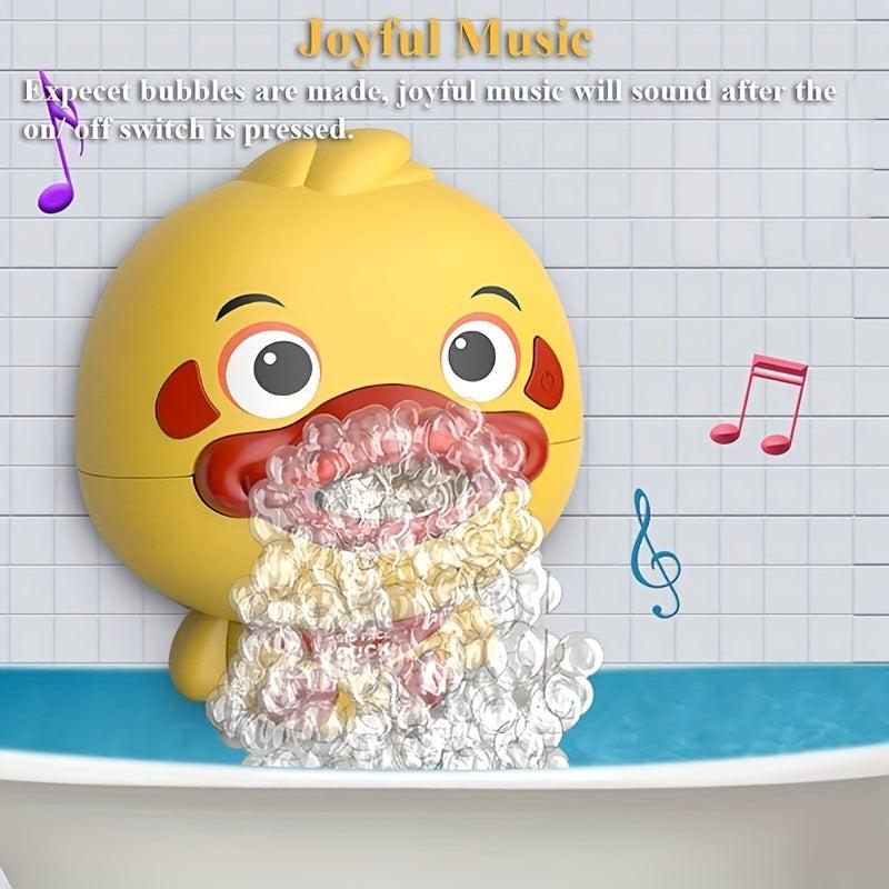 Baby Bath Duck Toys Bubble Machine Automatic Bubble Maker