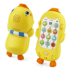 Baby And Child Music Phone Early Education Story Phone Yellow Duck Cartoon Phone